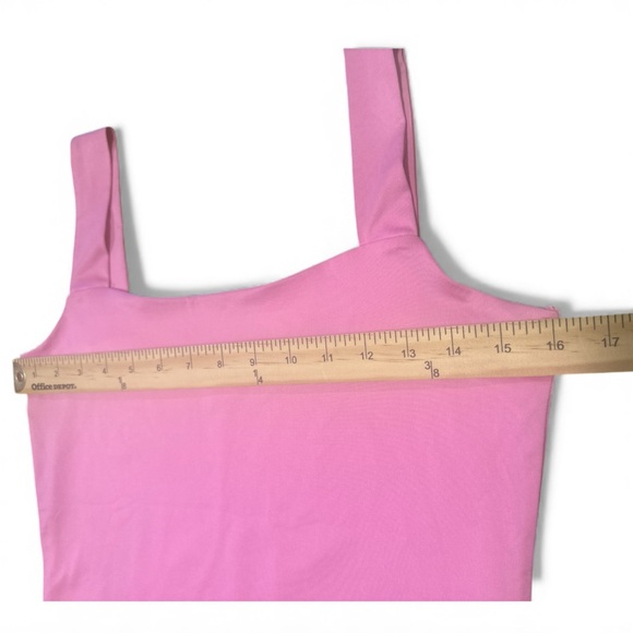 The Workshop Tank Top Bundle Size Large Pink And White Square Neckline Stretch - Picture 12 of 14